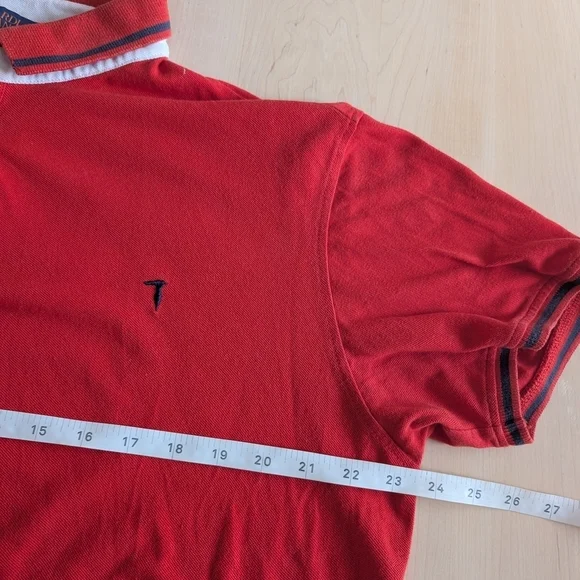 🇮🇹Trussardi Red Polo Shirt with Classic Design - Picture 10 of 13
